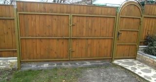 Купить распашные ворота деревянные Междуреченск, цена от 2729 руб.